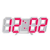 3D LED Wall Clock Black | Digital Kitchen Clock 6