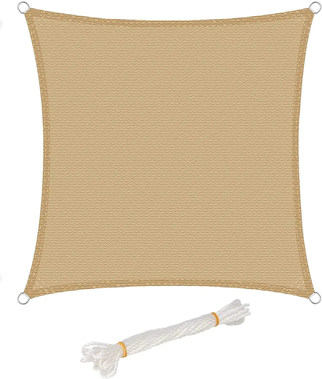 Beige Rectangle Sun Shade | Outdoor Shades 3x4m HDPE 8