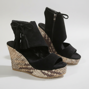 Camila | High Wedge Sandals for Women with Tassel Detail