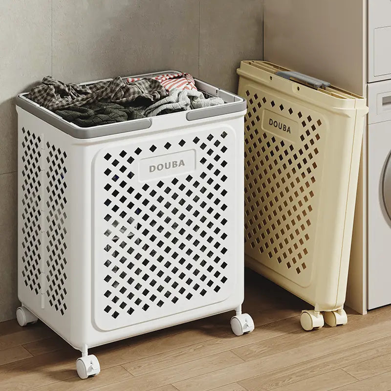 Collapsible Laundry Basket on Wheels | 30L 45L 54L Sizes 0