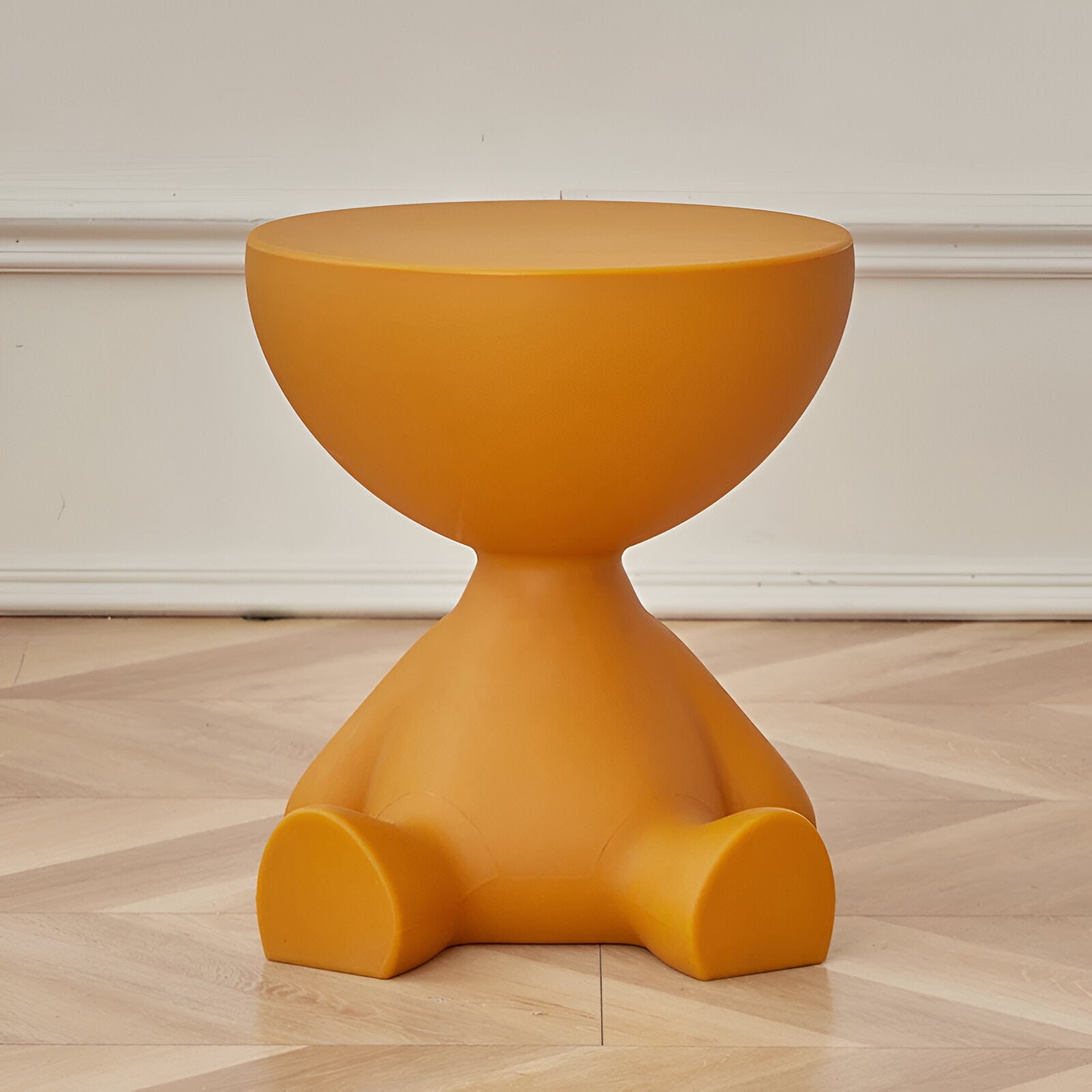 Cream Round Bedside Table | Modern Side Table for Home Decor 10