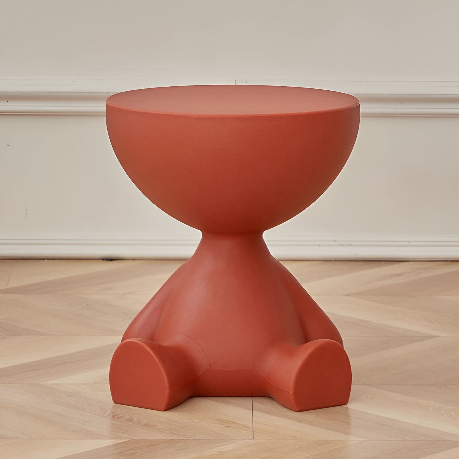 Cream Round Bedside Table | Modern Side Table for Home Decor 11