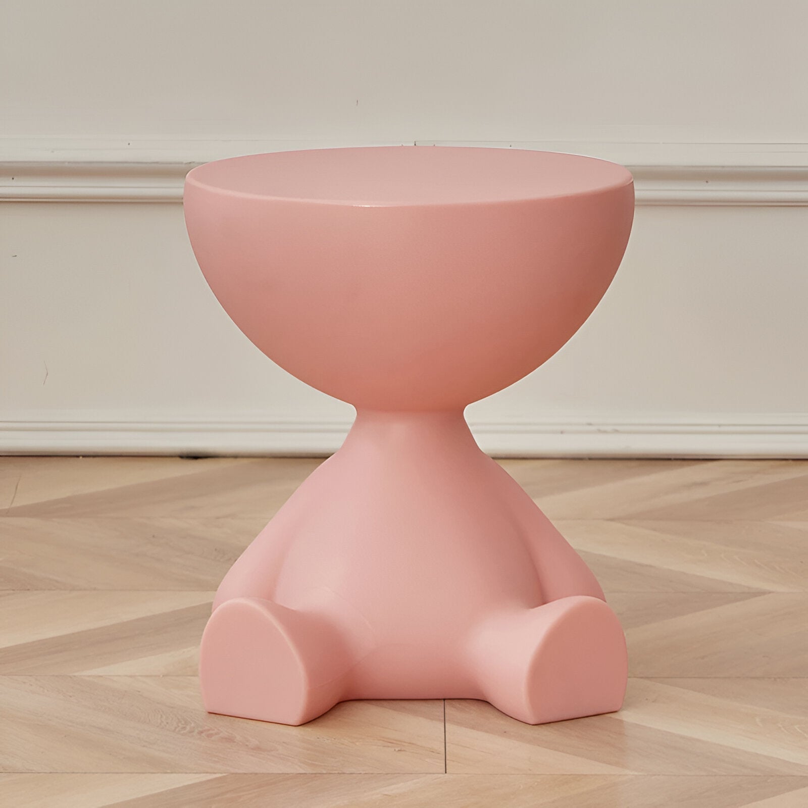Cream Round Bedside Table | Modern Side Table for Home Decor 13