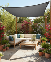 Beige Rectangle Sun Shade | Outdoor Shades 3x4m HDPE