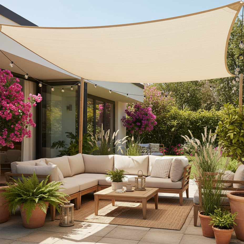 Een_foto_van_een_terraszetting_met_een_beige__zonnedoek__erboven__Het_zonnedoek_is_strak_gespannen_e.png