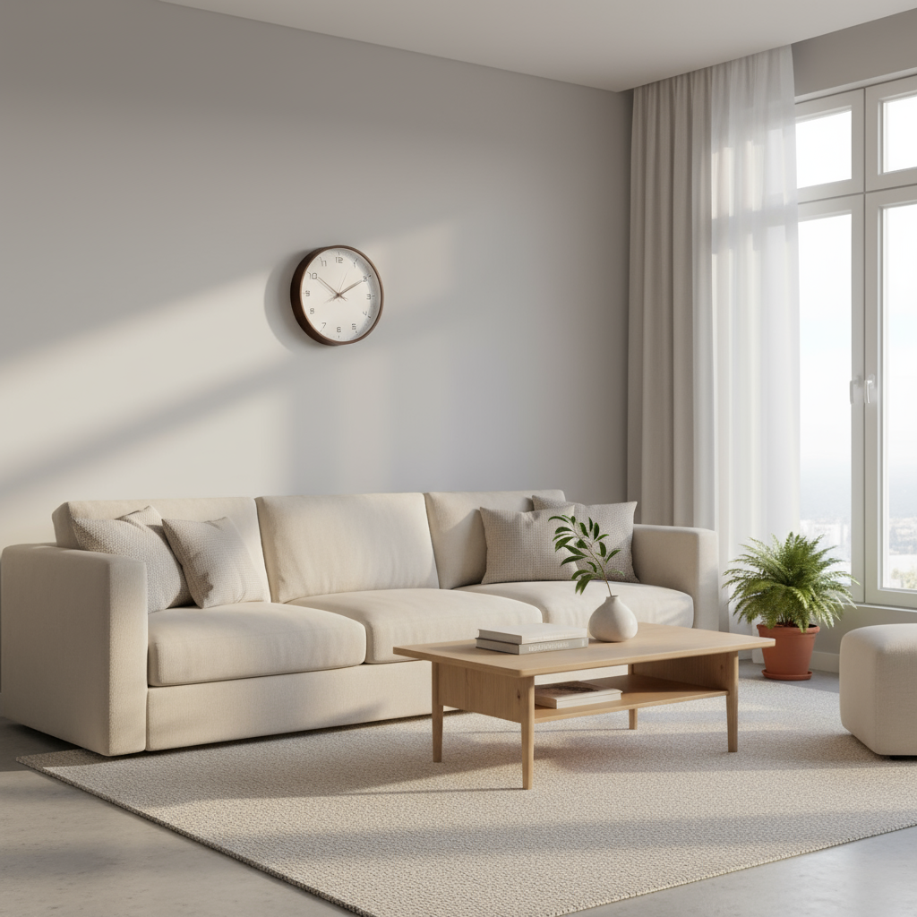 Modern Wooden Wall Clock | Elegant Home Decor