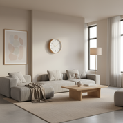 Modern Wooden Wall Clock | Elegant Home Decor