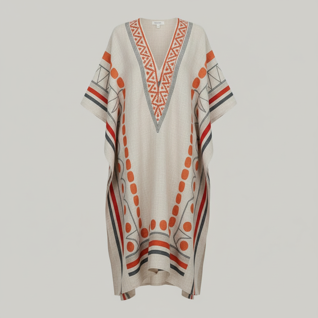 Embroidered Kaftan Maxi Dress | Women's Summer Dress