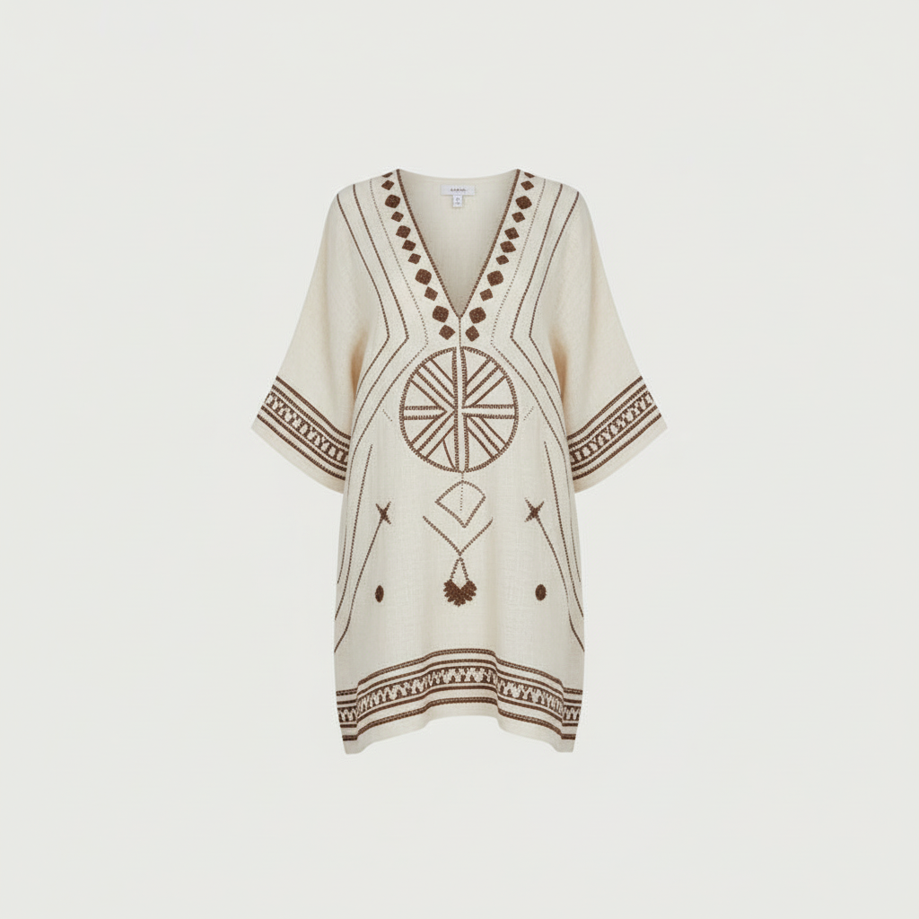 Embroidered Kaftan Maxi Dress | Women's Summer Dress