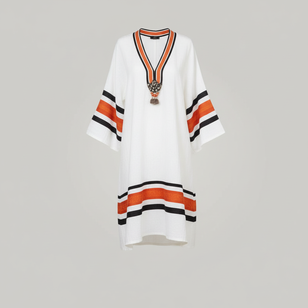 Embroidered Kaftan Maxi Dress | Women's Summer Dress