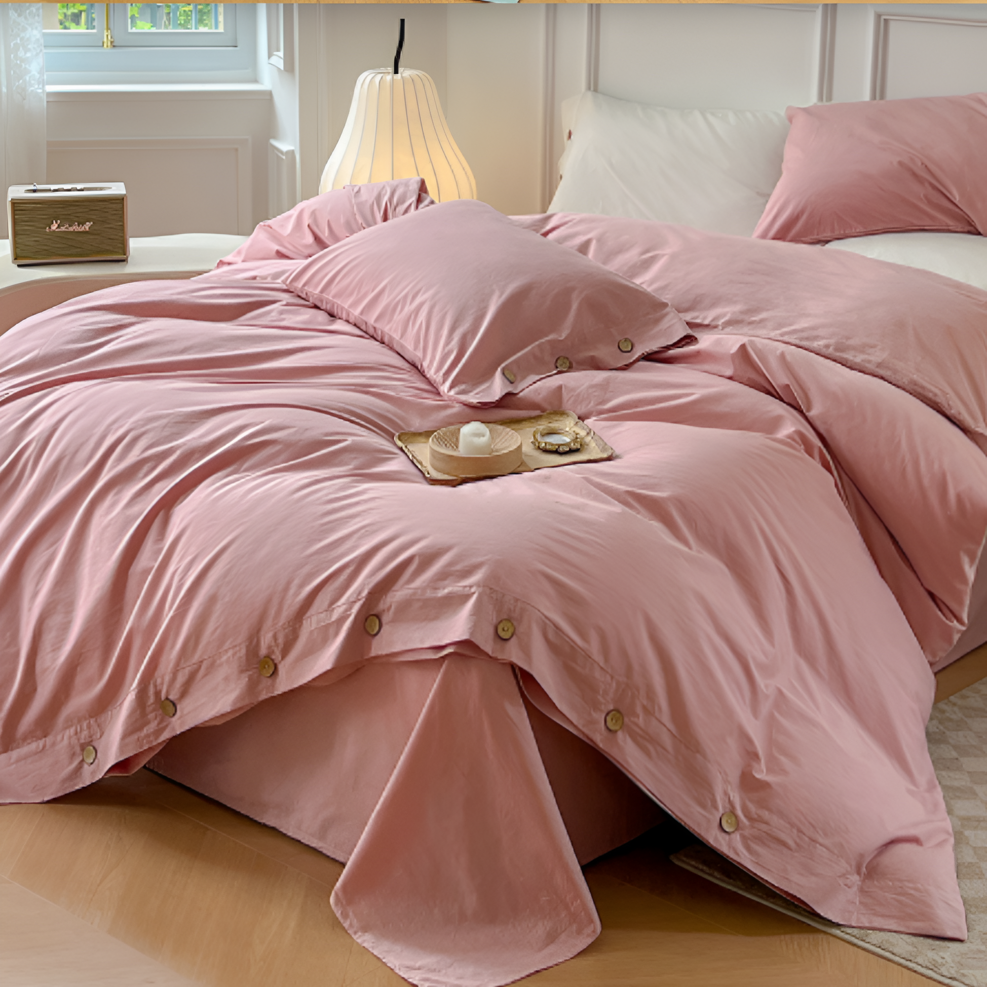Favonia Cotton Bedding Set | 135x200 cm with Pillow Covers 0