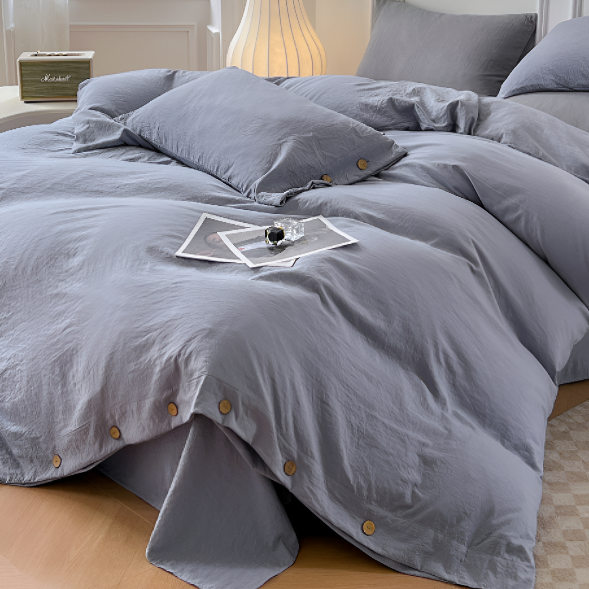 Favonia Cotton Bedding Set | 135x200 cm with Pillow Covers 11