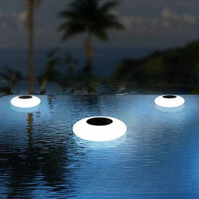 Floating LED Pool Lights | Solar-Powered Color Changing Lights 0