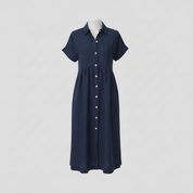 Karina | Women's Striped Midi Dress in Multi-Color