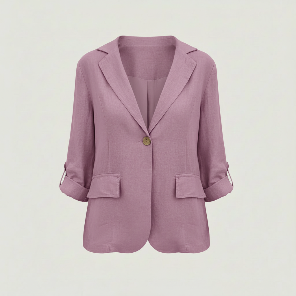 Kessie | Women's Lightweight Cotton-Linen Blazer
