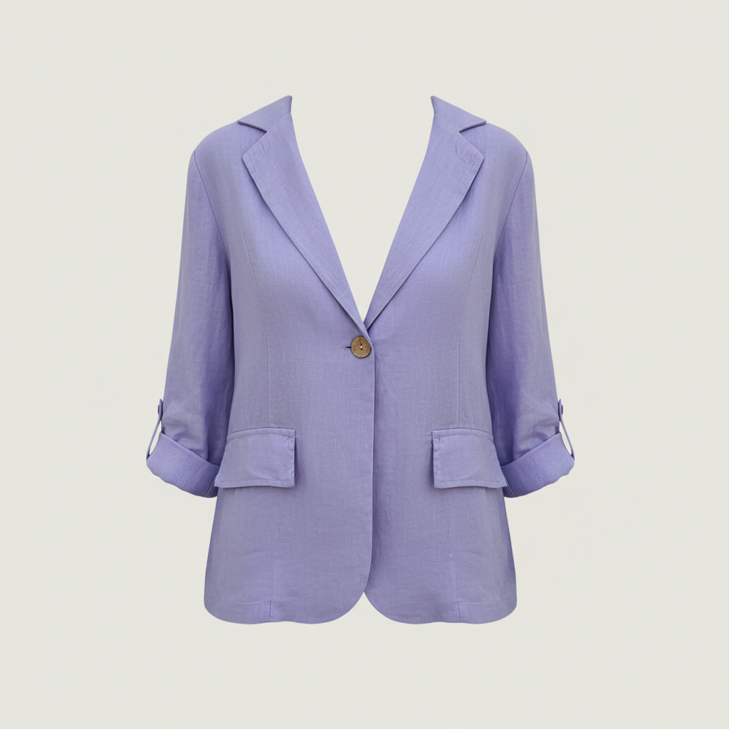 Kessie | Women's Lightweight Cotton-Linen Blazer