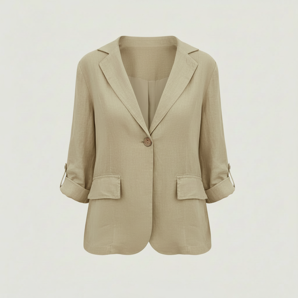 Kessie | Women's Lightweight Cotton-Linen Blazer