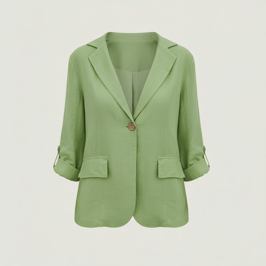 Kessie | Women's Lightweight Cotton-Linen Blazer