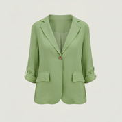 Kessie | Women's Lightweight Cotton-Linen Blazer