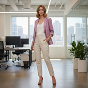 Kessie | Women's Lightweight Cotton-Linen Blazer