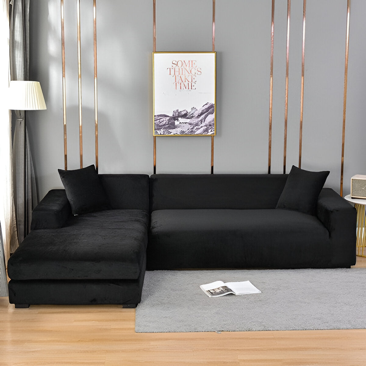 LuxuriFit Sofa Cover | Non-Slip Couch Slipcover for Protection 14