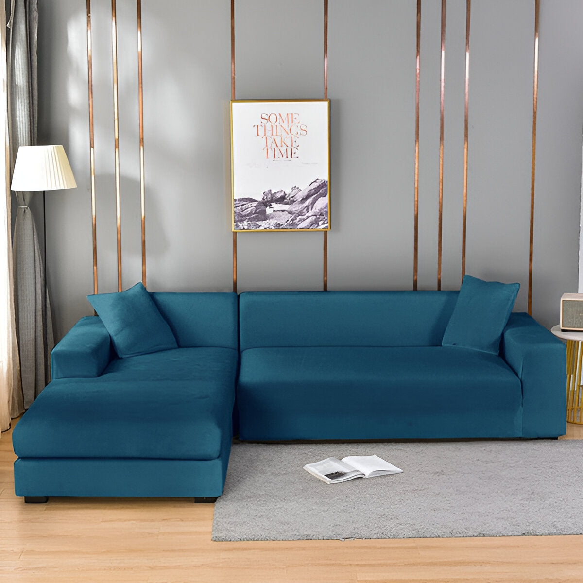 LuxuriFit Sofa Cover | Non-Slip Couch Slipcover for Protection 9