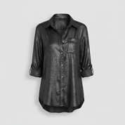 Louella Chic Shimmer Shirt | Women's Blouse Long Sleeve Top