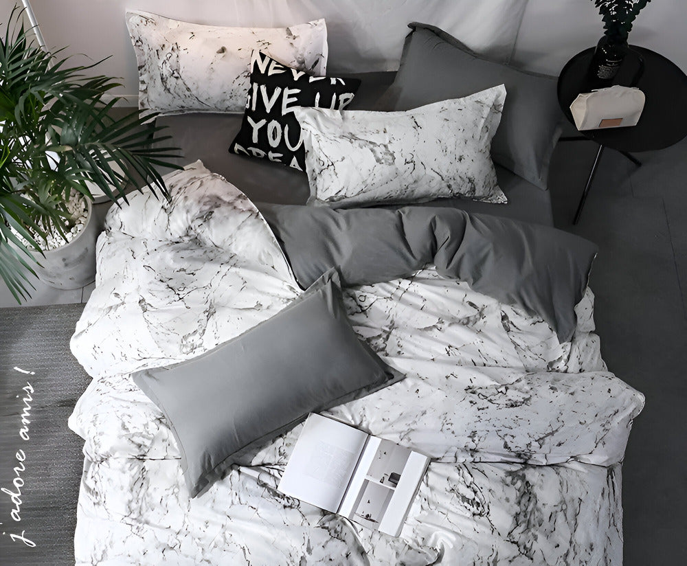Marble Luxury Bedding Set | 3-Piece 155x220 Comfort 2