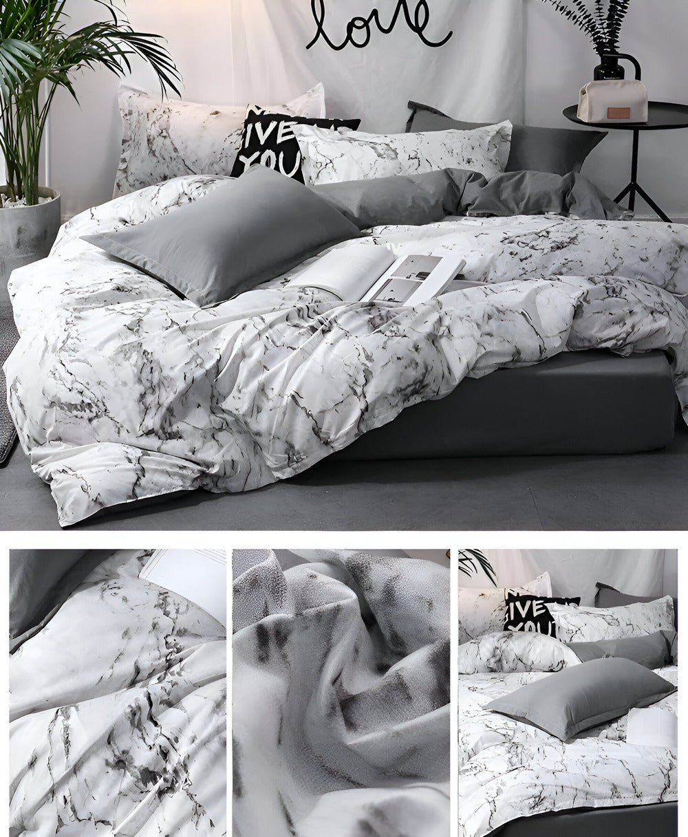Marble Luxury Bedding Set | 3-Piece 155x220 Comfort 3