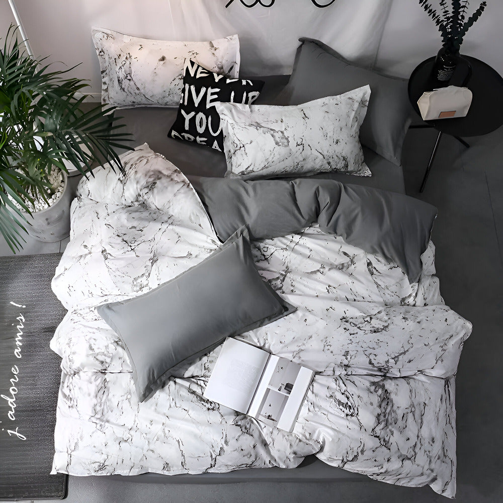 Marble Luxury Bedding Set | 3-Piece 155x220 Comfort 8