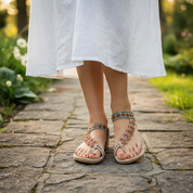 Merlin Sandals | Comfortable Faux Leather Sandals for Women