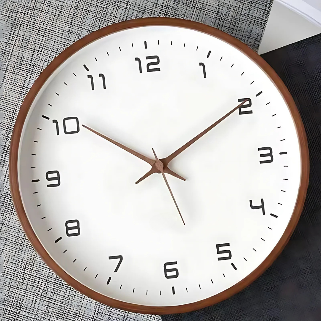 Modern Wooden Wall Clock | Elegant Home Decor 0