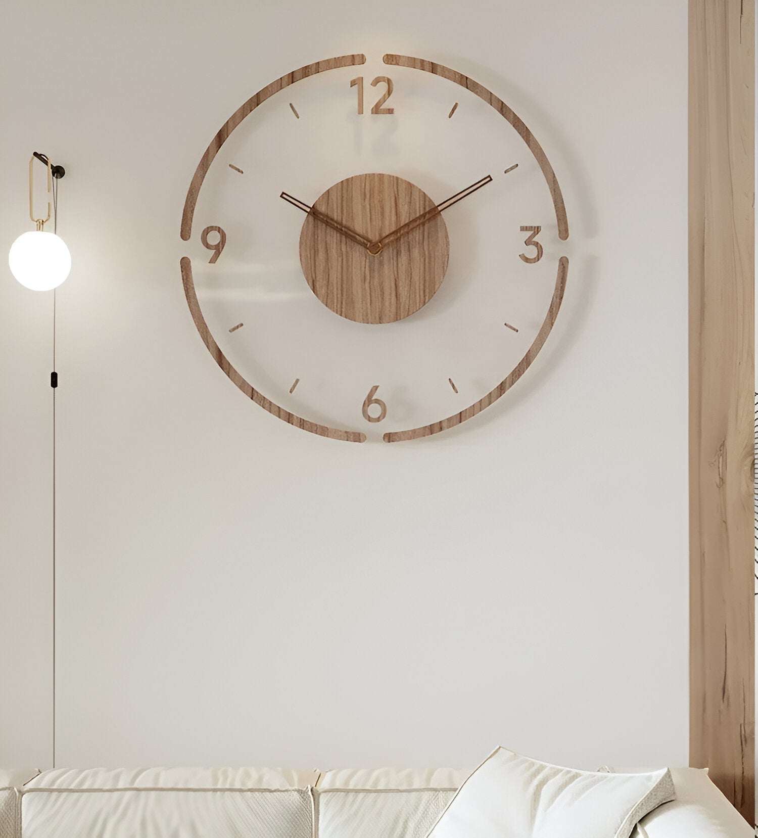 Modern Wooden Wall Clock | Stylish Home Decor 4