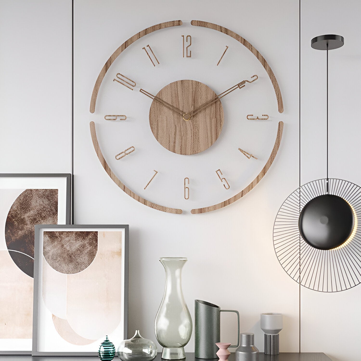 Modern Wooden Wall Clock | Stylish Home Decor 8