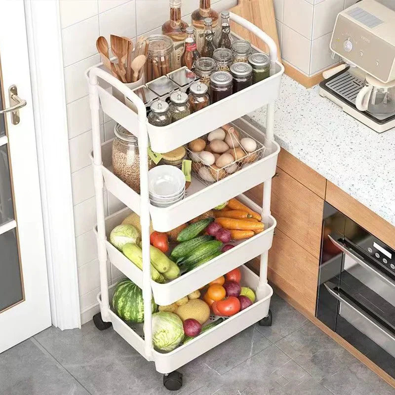 Multi-Tier Rolling Storage Rack | Versatile Organizer 1
