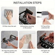 No-Drill Wall Shelf | Modern Kitchen Organizer 4