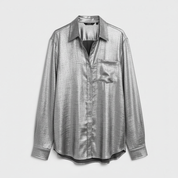 Louella Chic Shimmer Shirt | Women's Blouse Long Sleeve Top