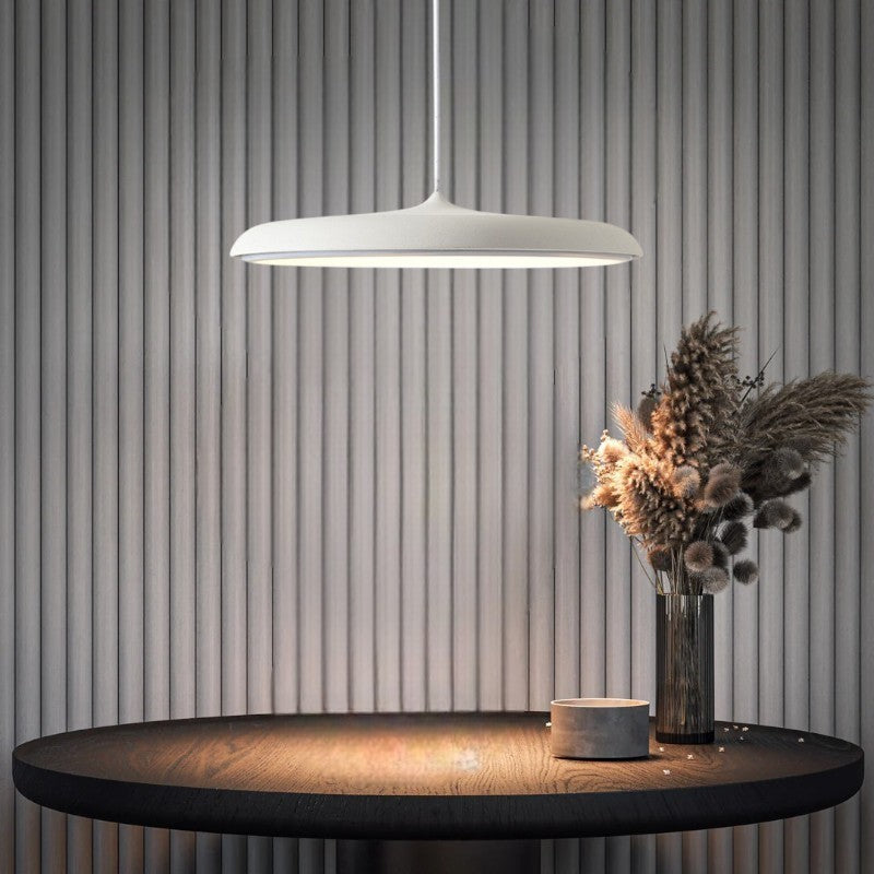 Scandinavian Style Pendant Light | Modern White Metal Lamp 5