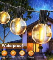 Solar G40 LED String Lights | Outdoor Patio Festoon Lighting 3