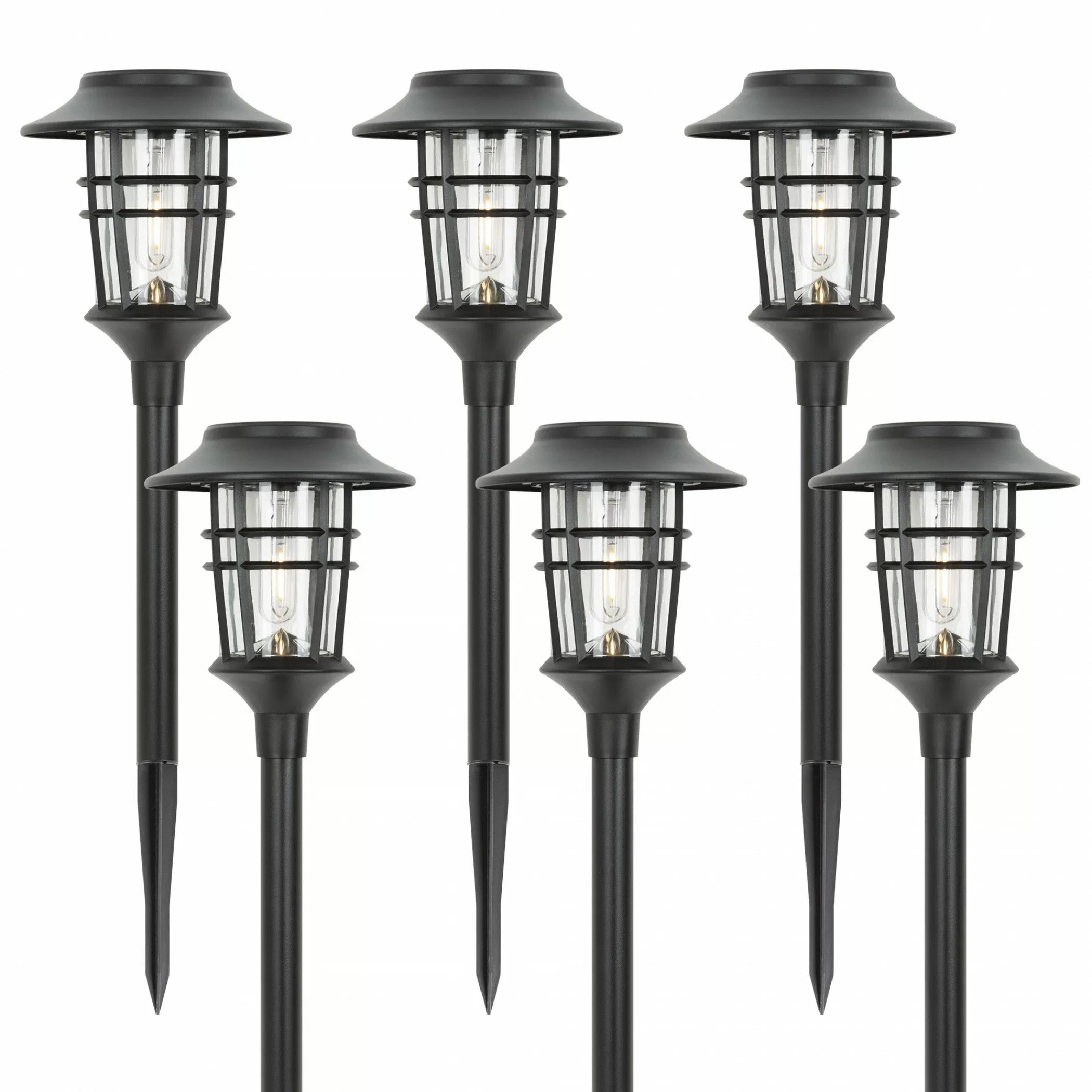 Solar Torch Set | 6 LED Garden Lights 0