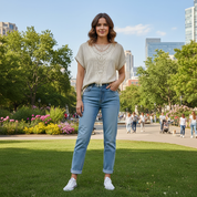 Vivienne | Women's Lace Detail Going Out Top