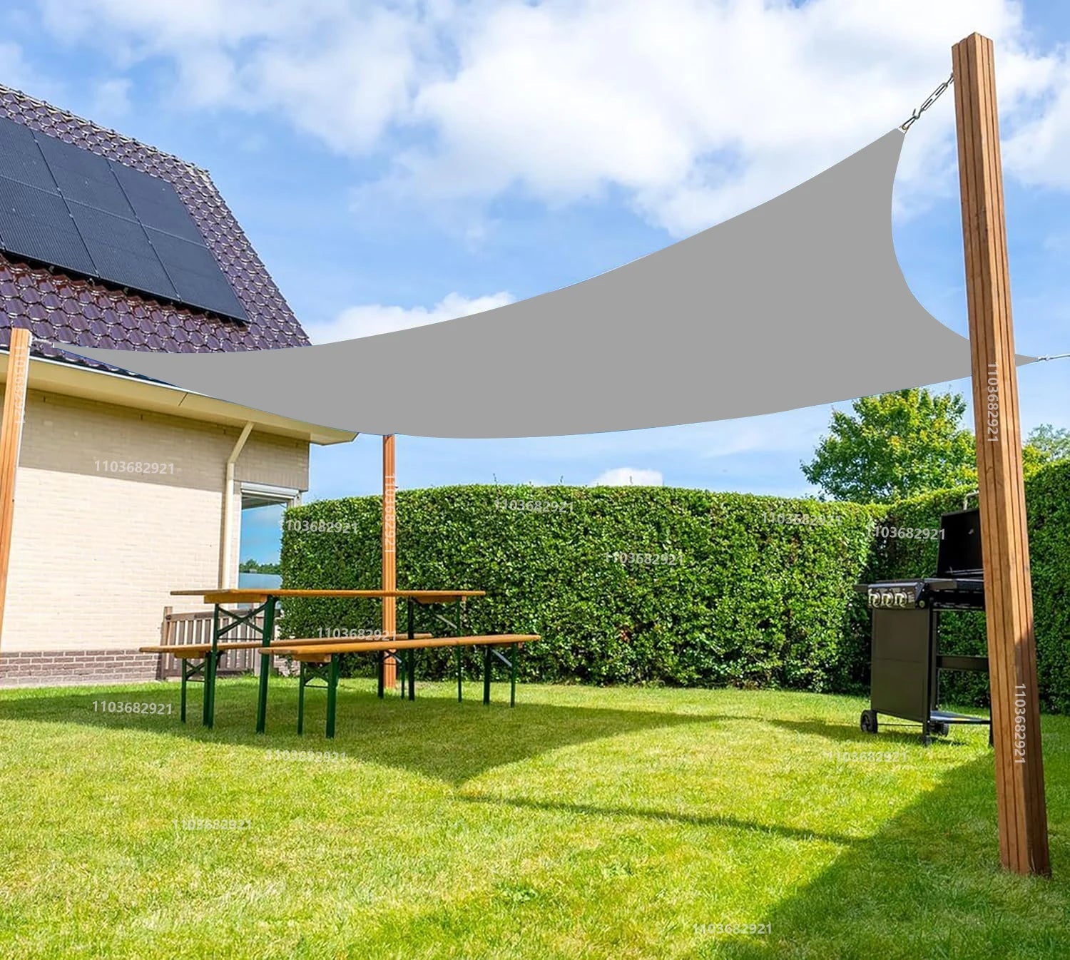 Waterproof Shade Sail | Rectangle 3x4m Polyester 4